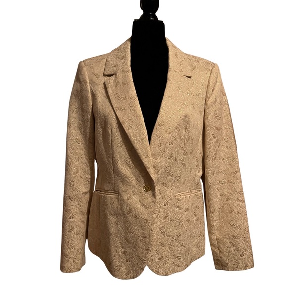 Designer Metallic Blazer Dana Buchman - Picture 1 of 10